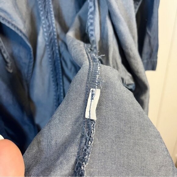 Dex Lightweight Blue Drawstring Jacket. Size XS. - Picture 8 of 9